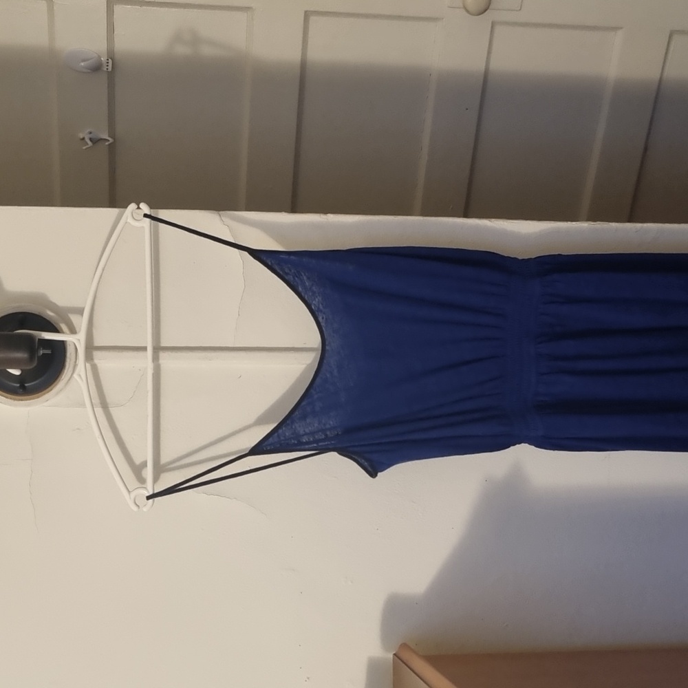100% Linen sundress dark blue Ninetypercent